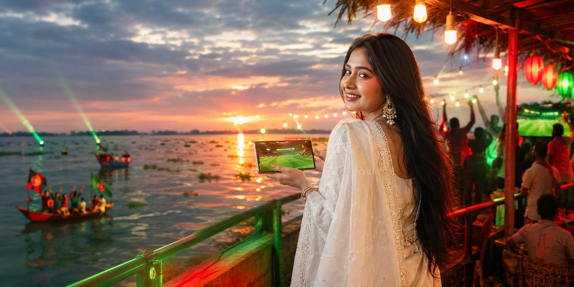 বাংলাদেশে মোবাইলে 33 bat স্পোর্টস বেটিং ভাউচার ব্যবহার করছেন একজন তরুণ খেলোয়াড়